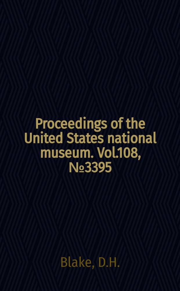Proceedings of the United States national museum. Vol.108, №3395 : A review of some Galerucine beetles with excised middle tibiae in the male