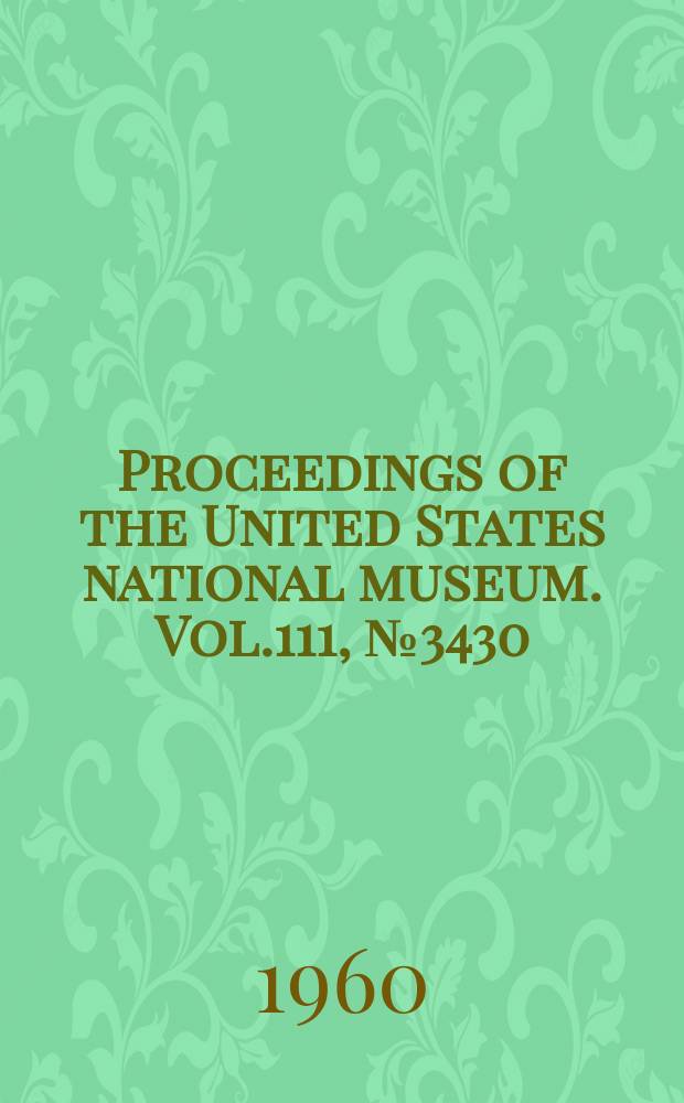 Proceedings of the United States national museum. Vol.111, №3430 : Cydnidae of the Western Hemisphere