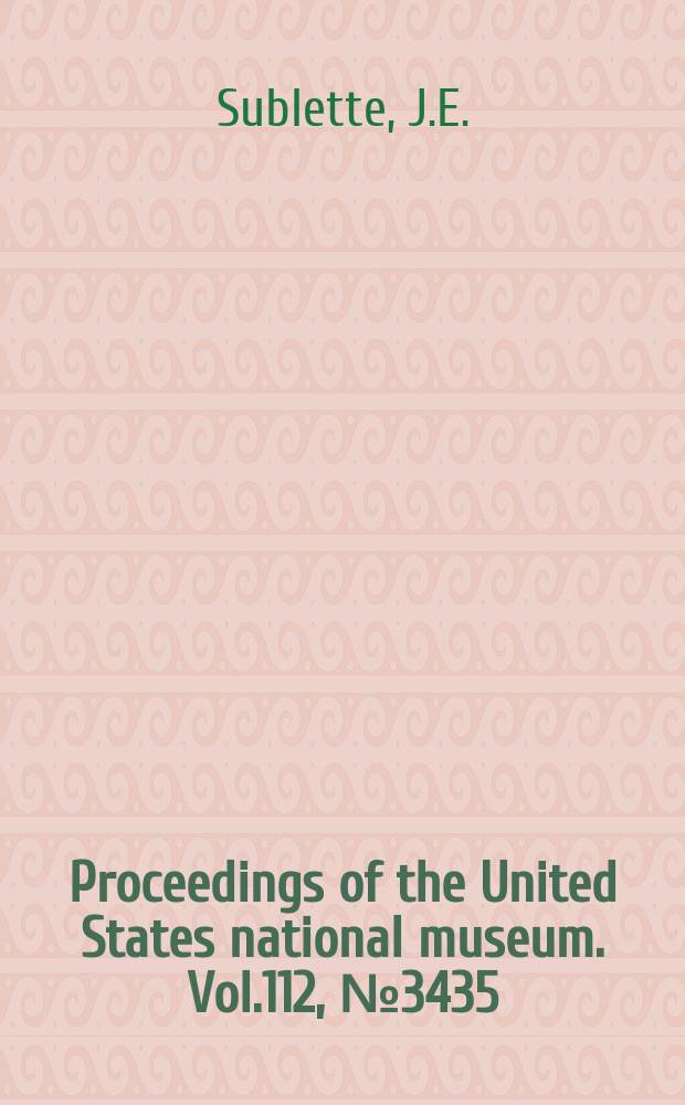 Proceedings of the United States national museum. Vol.112, №3435 : Chironomid midges of California