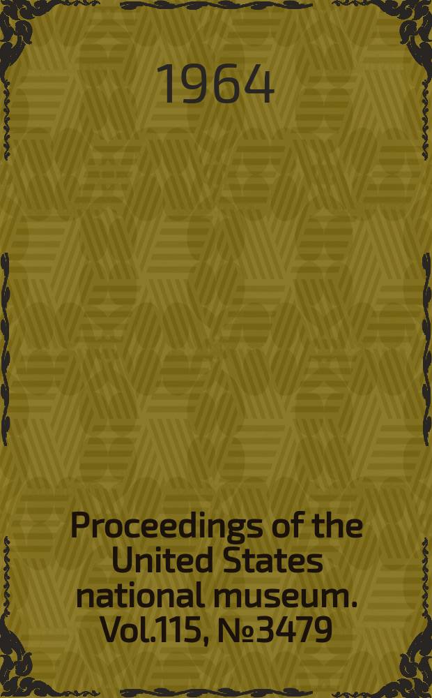 Proceedings of the United States national museum. Vol.115, №3479 : Moths of the genus Rhabdatomis Dyar (Arctiidae: Lithosiinae)
