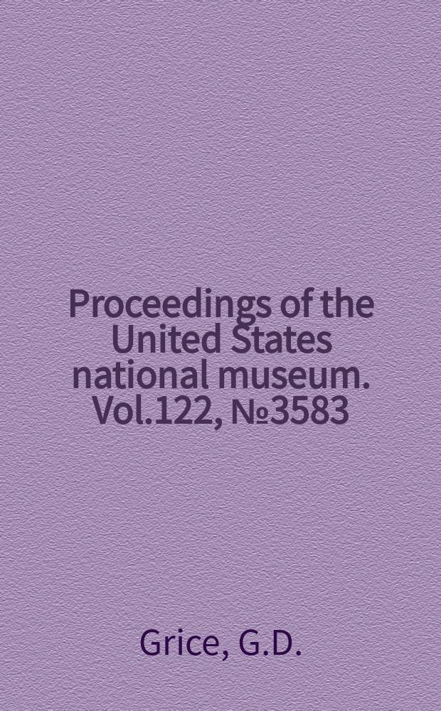 Proceedings of the United States national museum. Vol.122, №3583 : Bathypelagic calanoid copepods of the western Indian Ocean