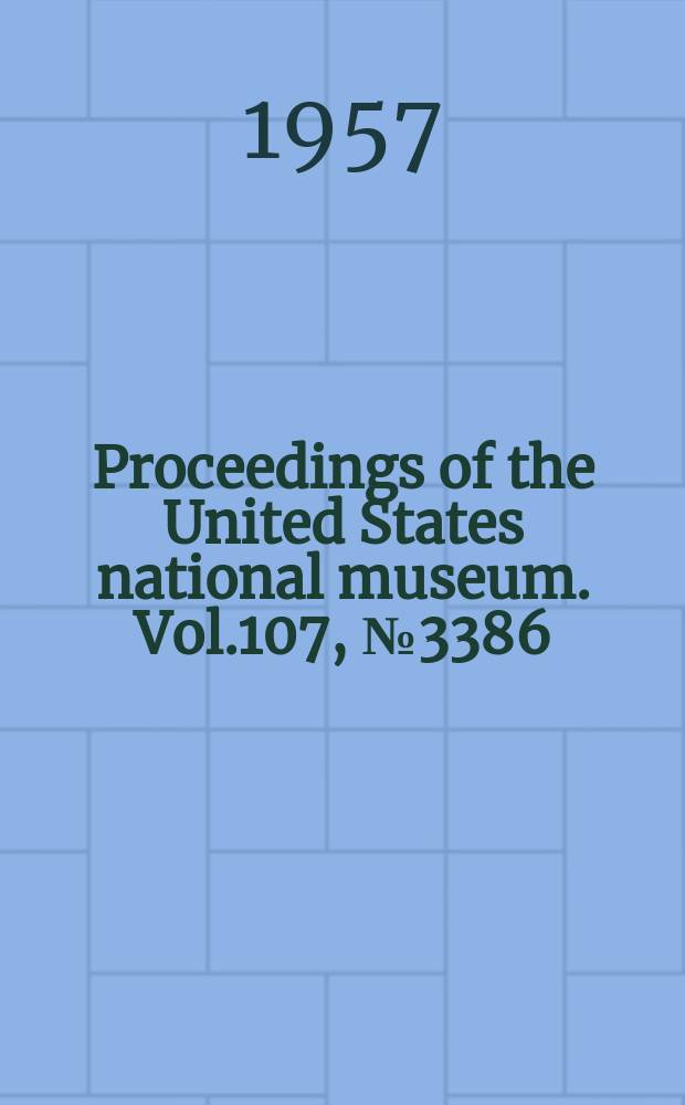Proceedings of the United States national museum. Vol.107, №3386 : The Leafhopper tribe alebrini (Homoptera: Cicadellidae)