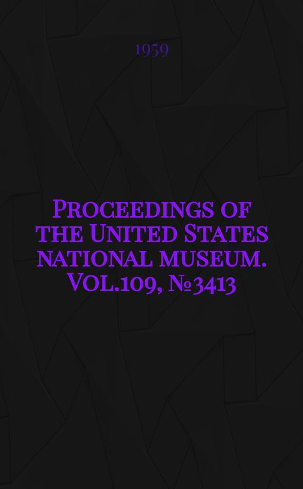 Proceedings of the United States national museum. Vol.109, №3413 : Notes on Aradidae in the U.S. National museum