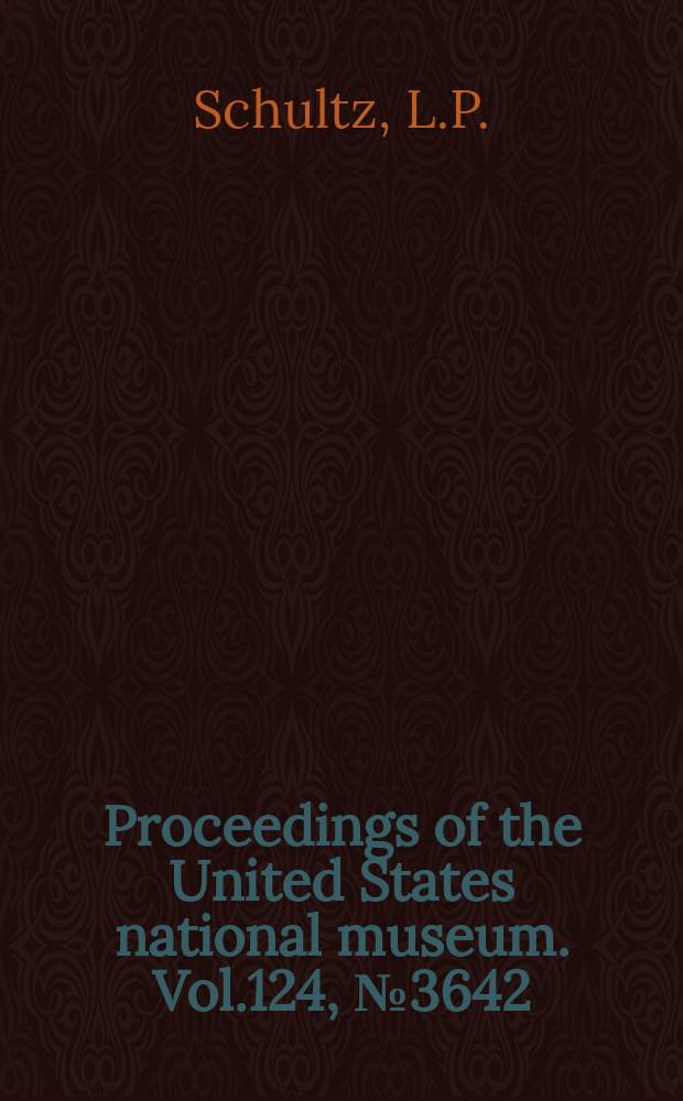 Proceedings of the United States national museum. Vol.124, №3642 : A new subspecies of parrotfish Nicholsina ustus collettei from the Eastern Atlantic ocean