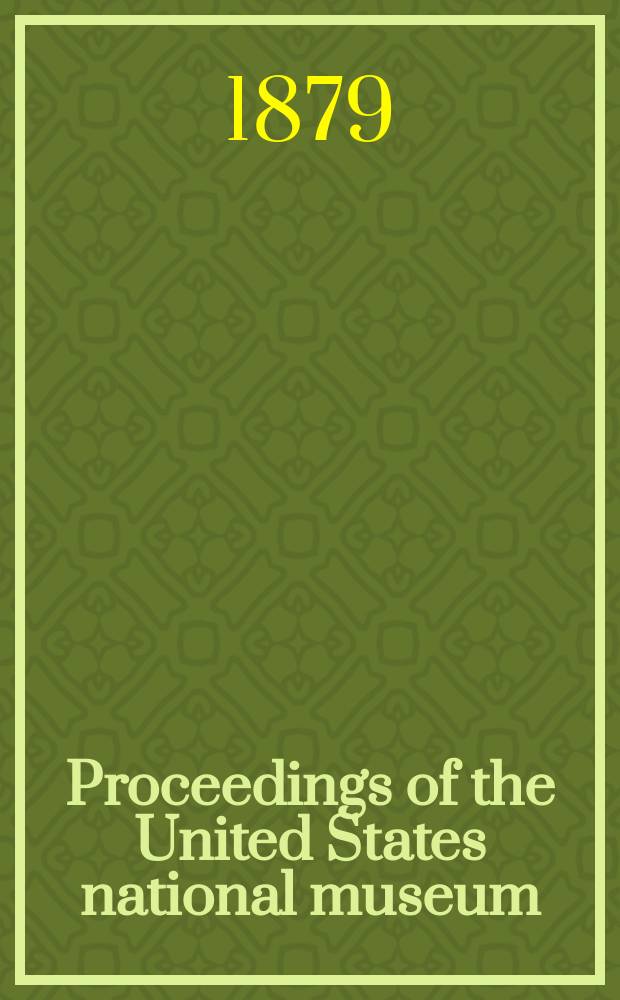 Proceedings of the United States national museum