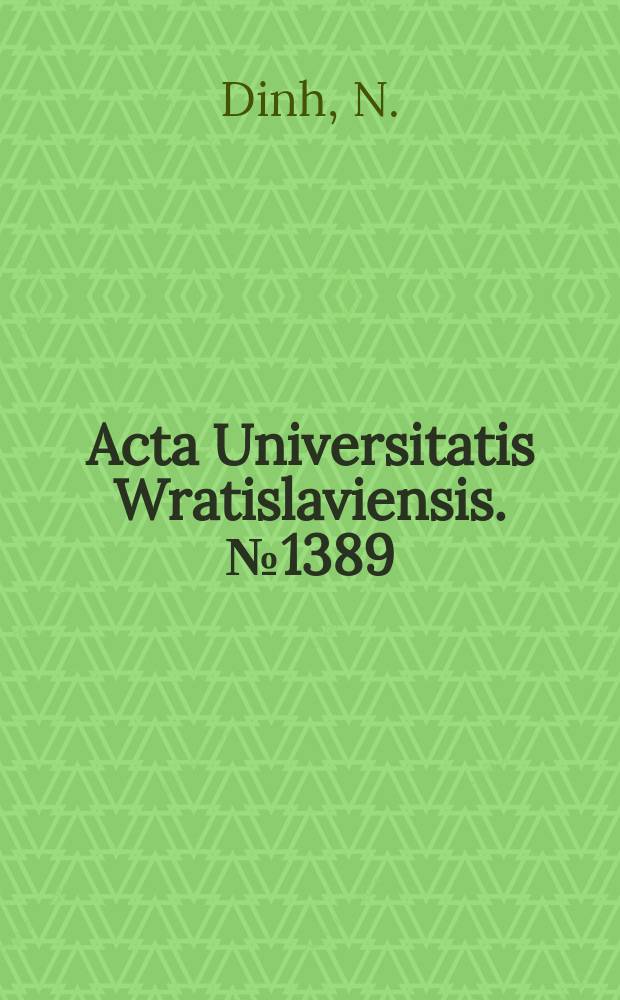 Acta Universitatis Wratislaviensis. №1389 : Rozwój paleotektoniczny zapadliska..