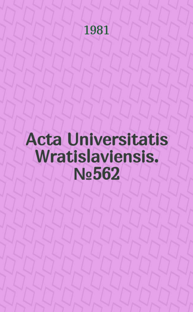 Acta Universitatis Wratislaviensis. №562 : Wrocławska szkoła przyszłości