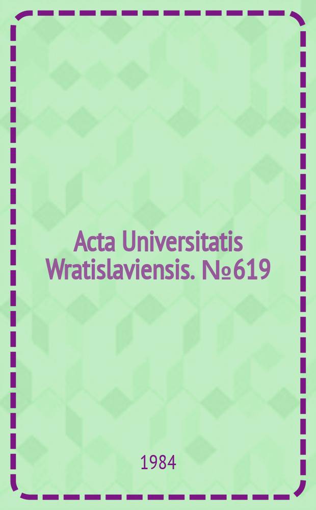 Acta Universitatis Wratislaviensis. №619 : Rozwój człowieka i społeczeństwa w uwarunkowaniach współczesnej cywilizacji