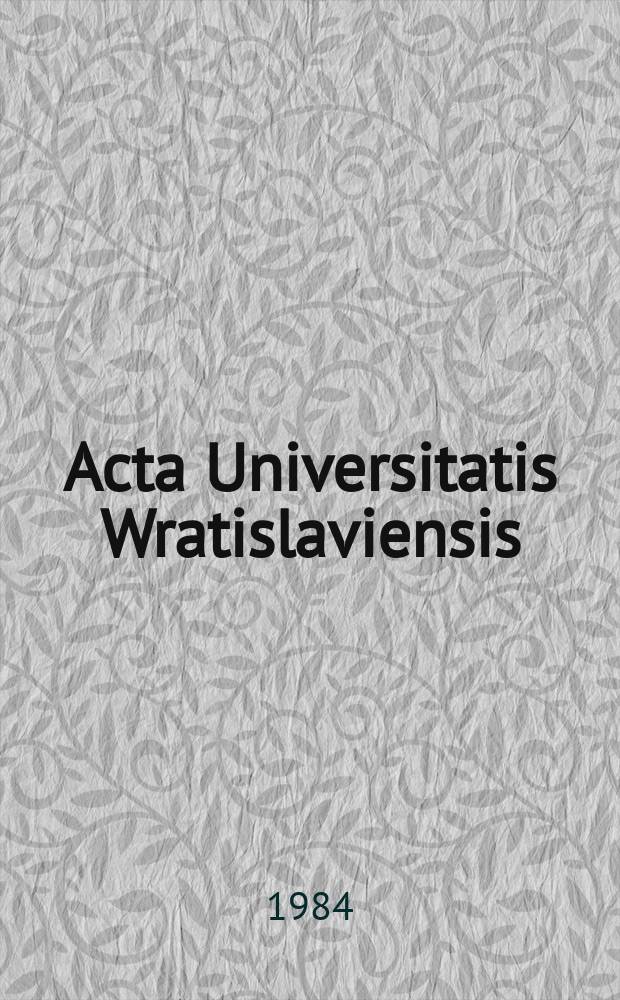 Acta Universitatis Wratislaviensis : Problemy niedostosowania społecznego