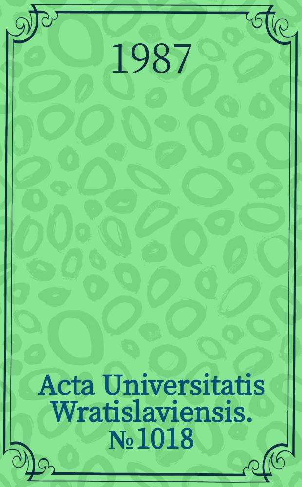 Acta Universitatis Wratislaviensis. №1018 : Oświata na Dolnym Śląsku