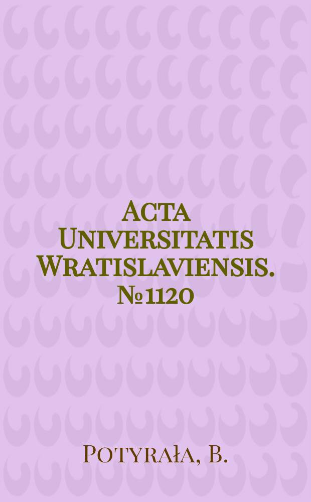 Acta Universitatis Wratislaviensis. №1120 : Przemiany oświaty w Polsce w latach 1944-1948