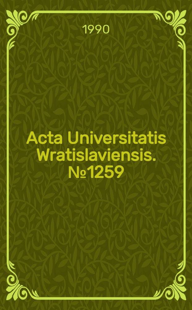 Acta Universitatis Wratislaviensis. №1259 : Andragogika w perspektywie metodologicznej