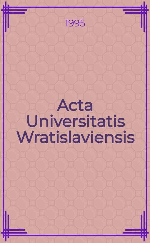 Acta Universitatis Wratislaviensis : Ku dialogowi w pedagogice