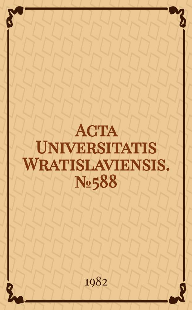 Acta Universitatis Wratislaviensis. №588 : Z badań nad psychologicznymi aspektami rozwiązywania problemów życiowych