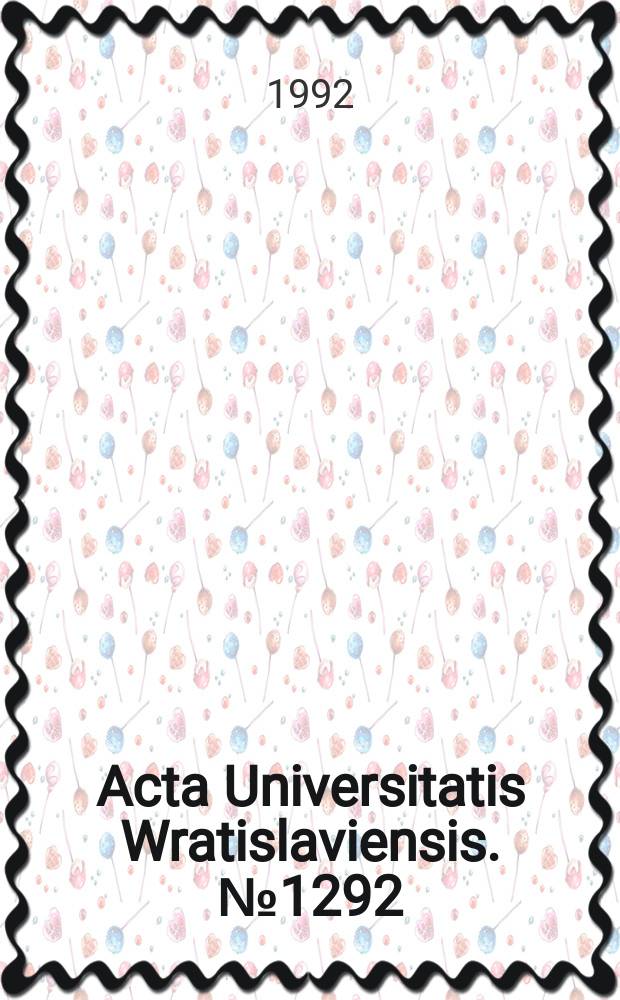 Acta Universitatis Wratislaviensis. №1292 : Psychologia ukierunkowania życiowego