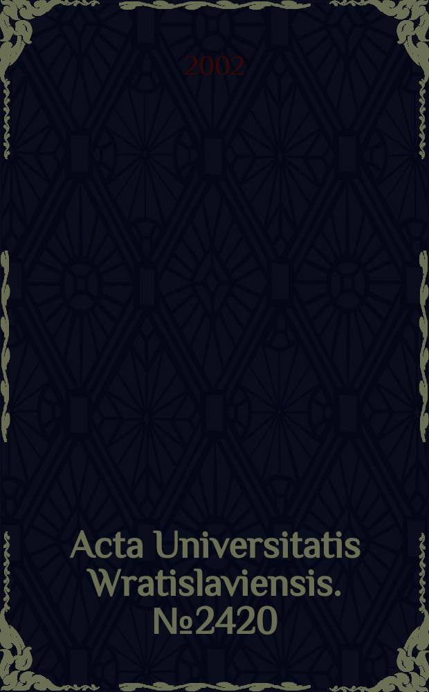 Acta Universitatis Wratislaviensis. №2420 : Szkice psychologiczne