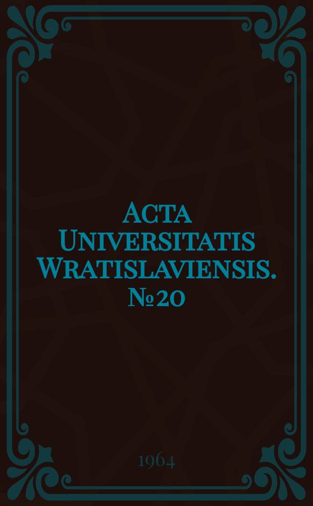 Acta Universitatis Wratislaviensis. №20 : Dekret z mocą ustawy w państwie burżuazyjnym