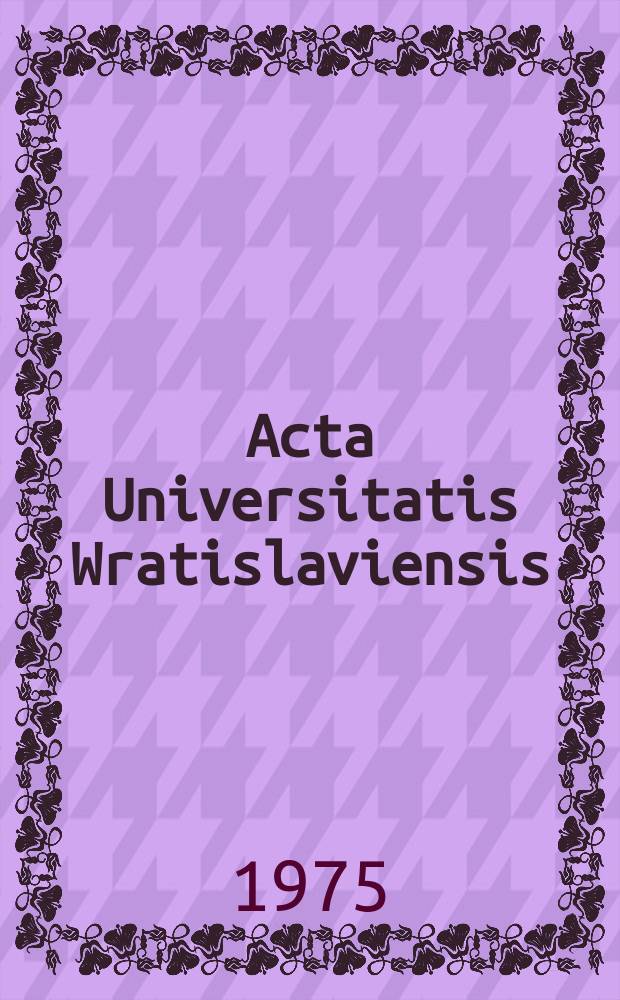 Acta Universitatis Wratislaviensis : Wina w odpowiedzialności pracowniczej
