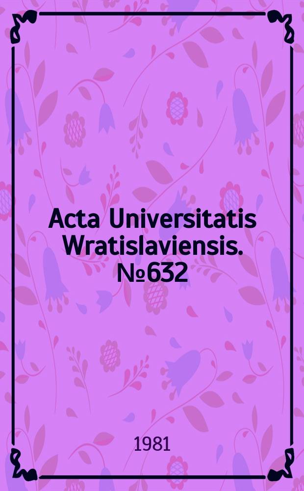Acta Universitatis Wratislaviensis. №632 : Gwarancje pozycji prawnoustrojowej