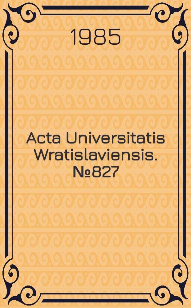 Acta Universitatis Wratislaviensis. №827 : Obywatel wobec ingerencji współczesnej administracji