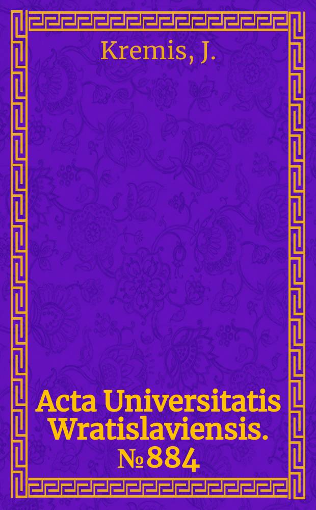 Acta Universitatis Wratislaviensis. №884 : Odpowiedzialność Skarbu Państwa ..