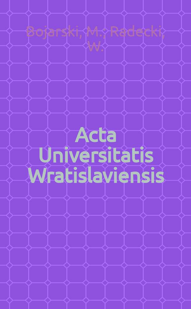Acta Universitatis Wratislaviensis : Oceny prawne obszarów..