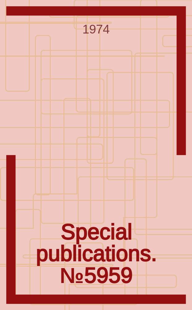 Special publications. №5959(01) : Heat transfer and thermodynamics