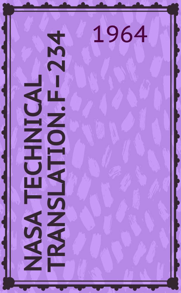 NASA technical translation. F–234 : Interaction of an expanding cylindrical plasma with an external magnetic field
