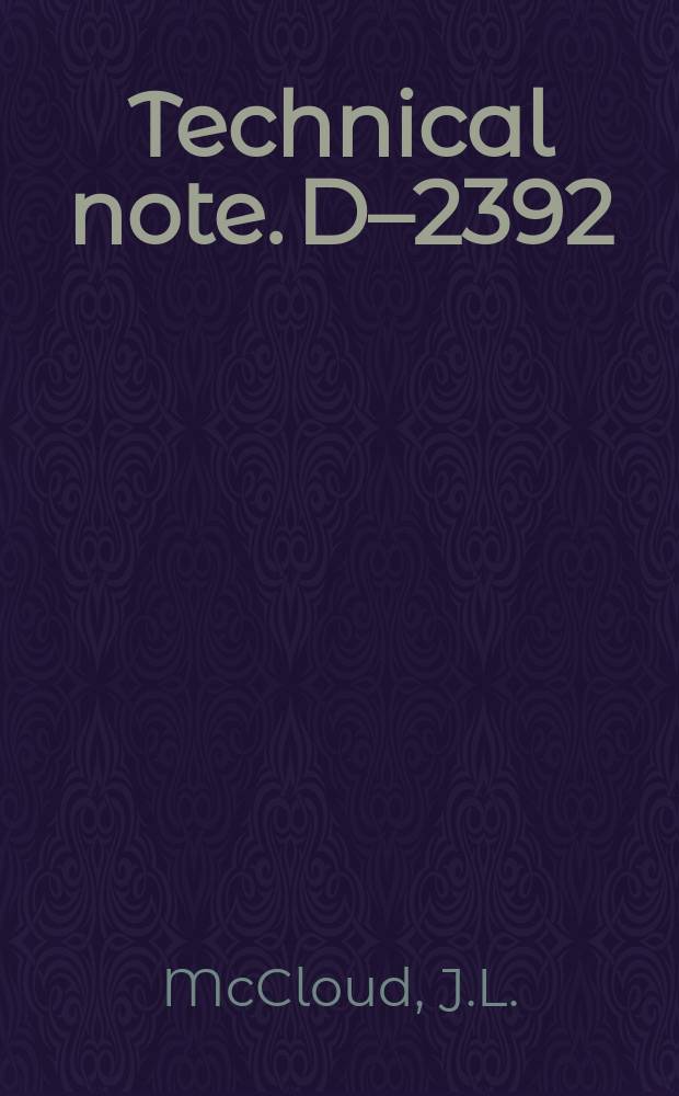 Technical note. D–2392 : Full-scale wind-tunnel tests of a nonarticulated helicopter rotor