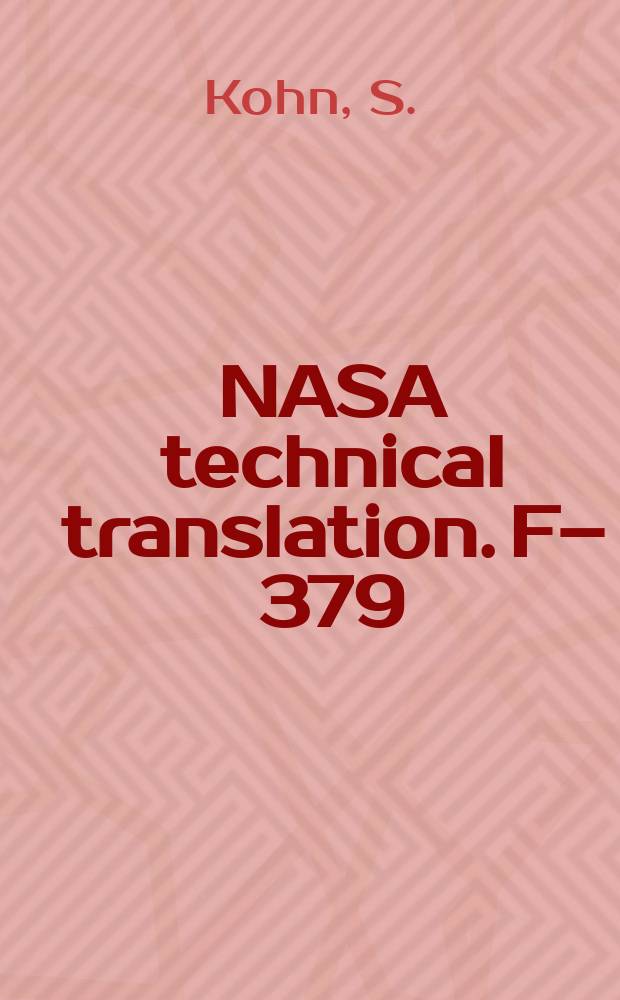 NASA technical translation. F–379 : Synthesis of phosphoric polyesters by transesterification