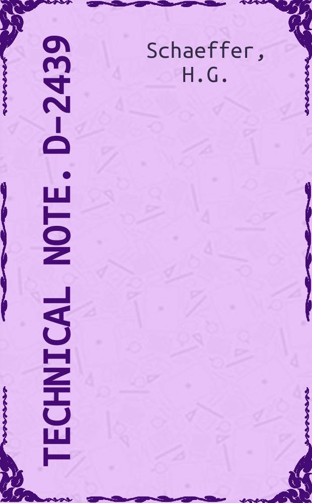 Technical note. D–2439 : Evaluation of an energy method using finite differences for determining thermal midplane stresses in plates