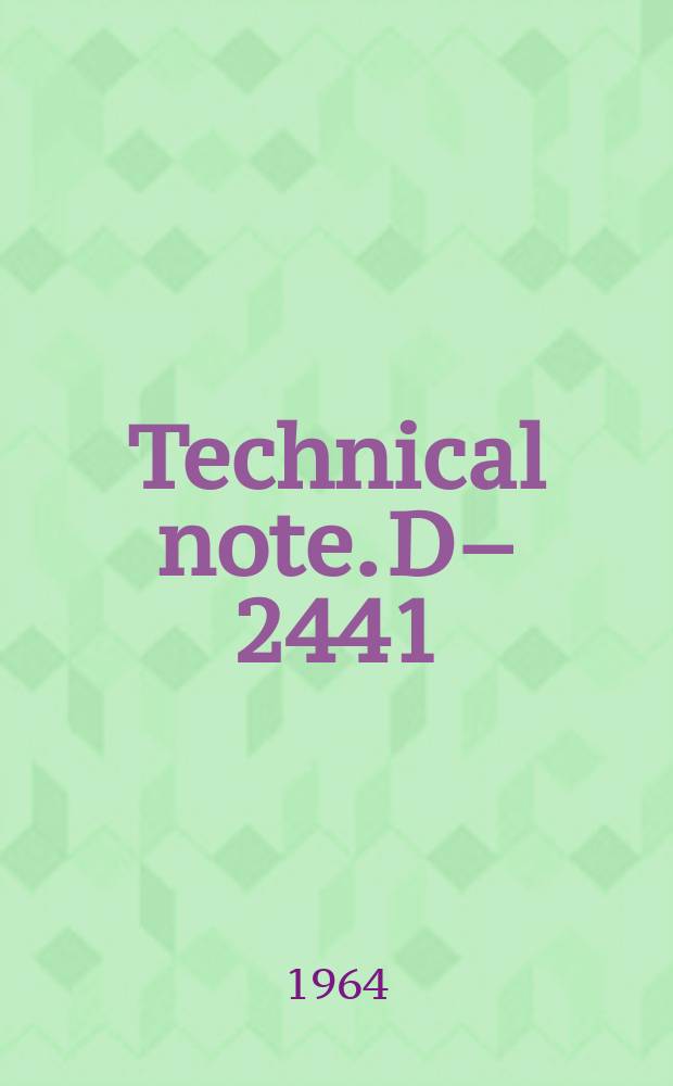 Technical note. D–2441 : Some optical techniques for temperature and concentration measurements of combustion in supersonic streams