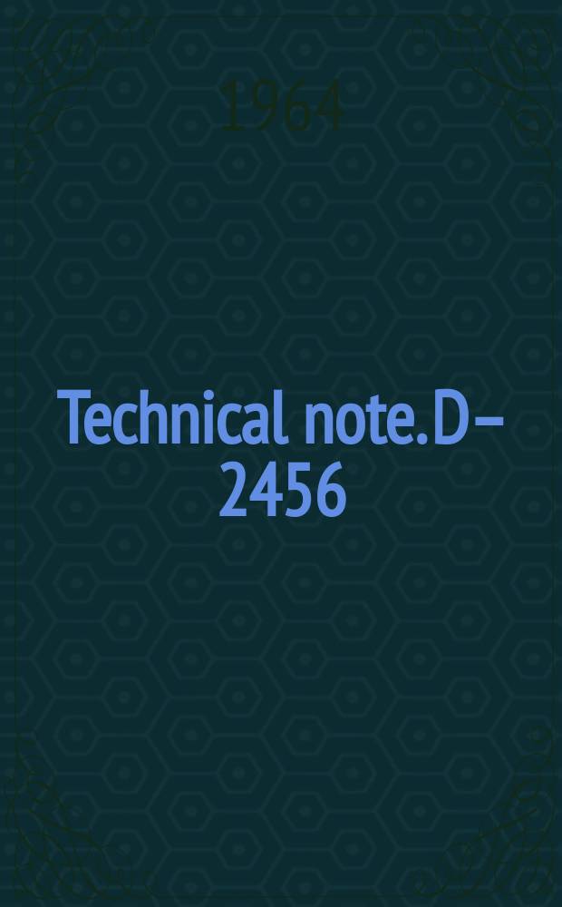 Technical note. D–2456 : Behavior of a flat stretched membrane wrinkled by the rotation of an attached hub