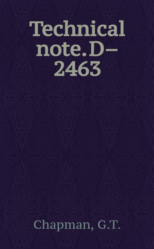 Technical note. D&ndash;2463 : Theoretical laminar convective heat transfer and boundary - layer characteristics on cones at speeds to 24 km/sec.
