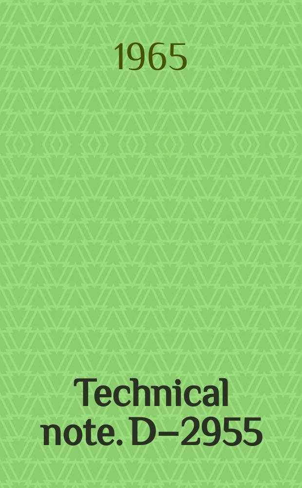 Technical note. D–2955 : Shock-tube gas temperature measurement by infrared monochromatic radiation pyrometry