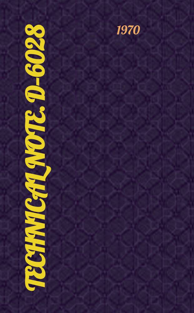 Technical note. D–6028 : Heat-transfer rate and pressure measurements ...