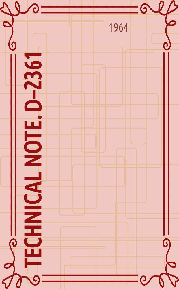 Technical note. D&ndash;2361 : Guidance equations for quasi-optimum space maneuvers