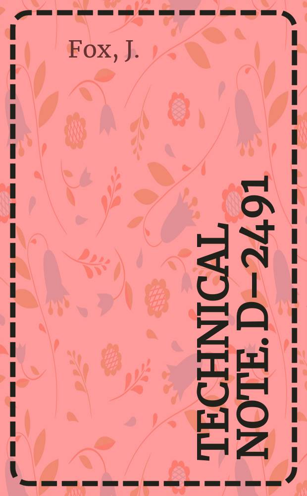 Technical note. D–2491 : Boundary layers on rotating spheres and other axisymmetric shapes