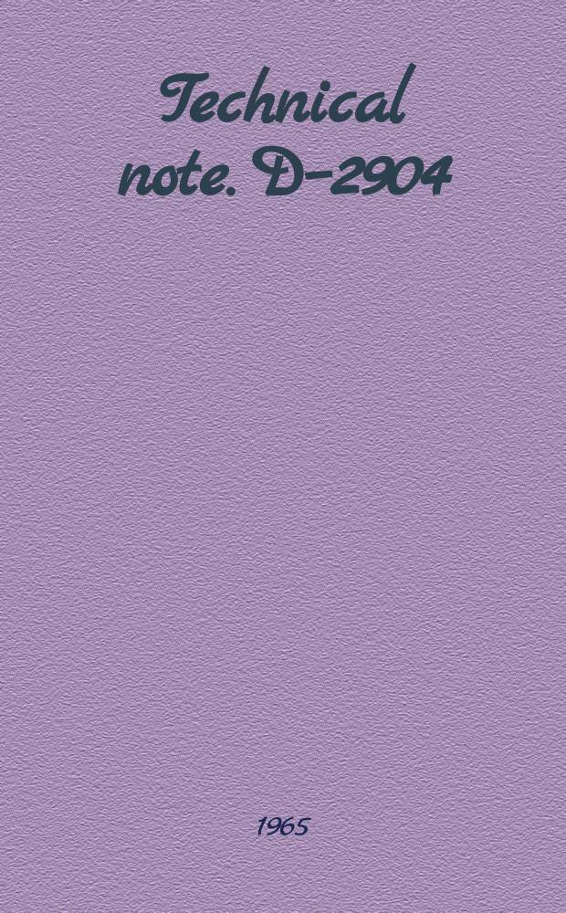 Technical note. D–2904 : Directional thermal-radiative properties of conical cavities