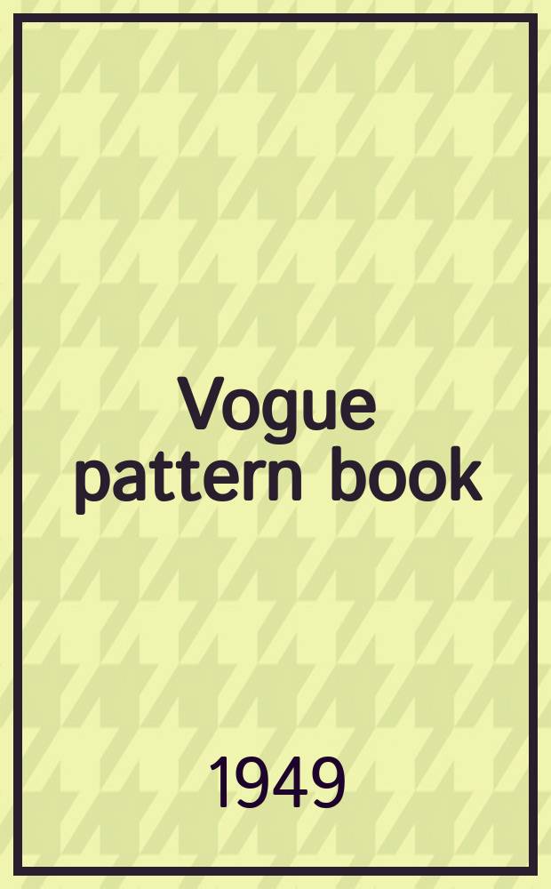 Vogue pattern book