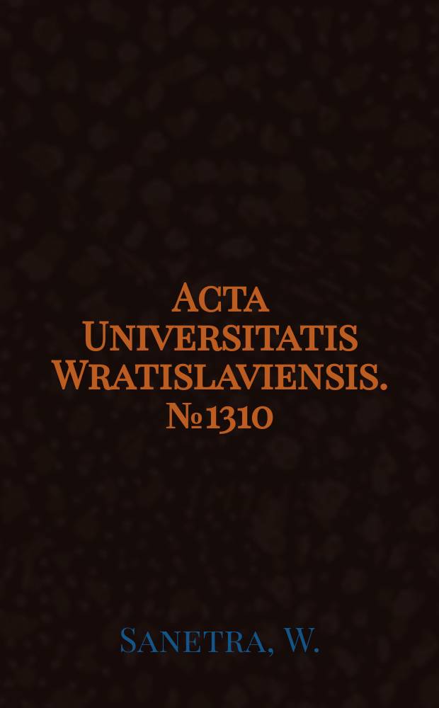 Acta Universitatis Wratislaviensis. №1310 : Normy planowania gospodarczego ...