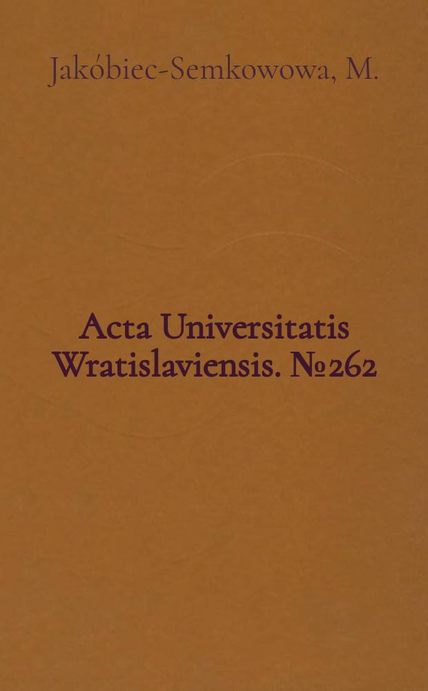 Acta Universitatis Wratislaviensis. №262 : Kazimierz Brodziński i słowiańska pieśń ludowa