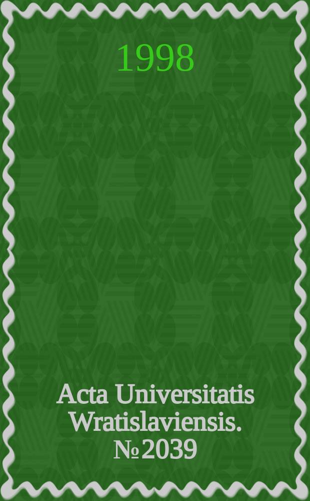 Acta Universitatis Wratislaviensis. №2039 : Wyraz i zdanie w jerzykach słowiańskich