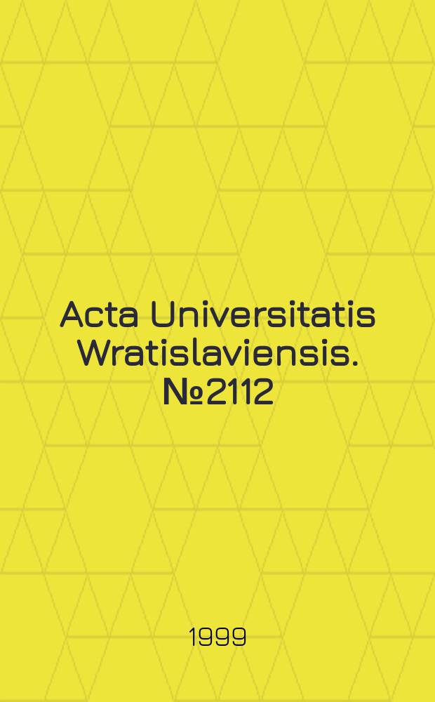 Acta Universitatis Wratislaviensis. №2112 : Indywidualizm impresjonistyczny