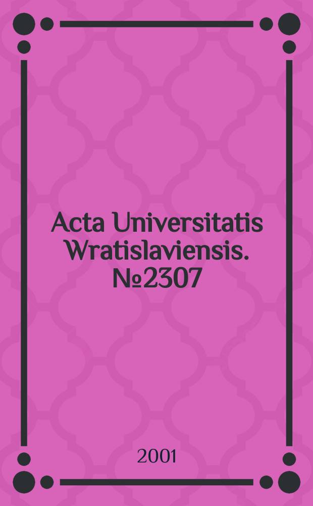 Acta Universitatis Wratislaviensis. № 2307 : Model prozy "innej" w literaturze rosyjskiej po 1985 roku