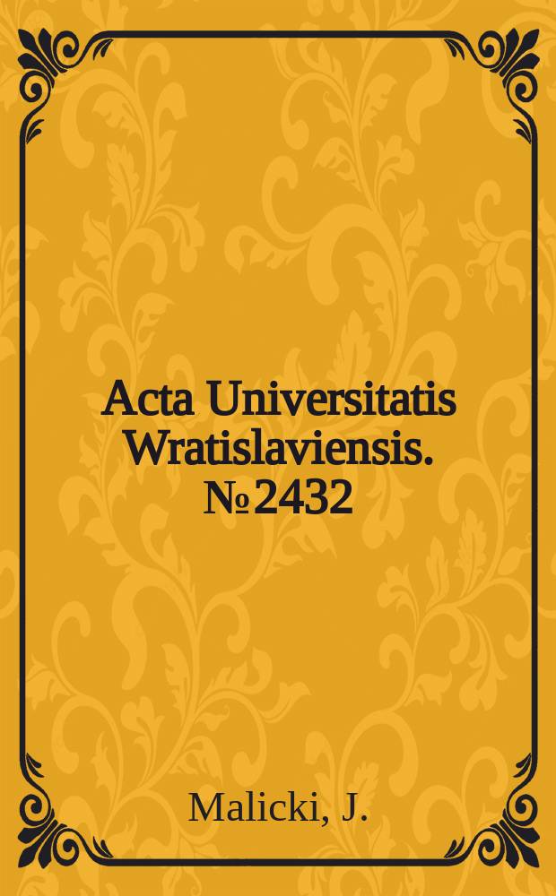 Acta Universitatis Wratislaviensis. №2432 : Nazwy miejscowe Śląska ..