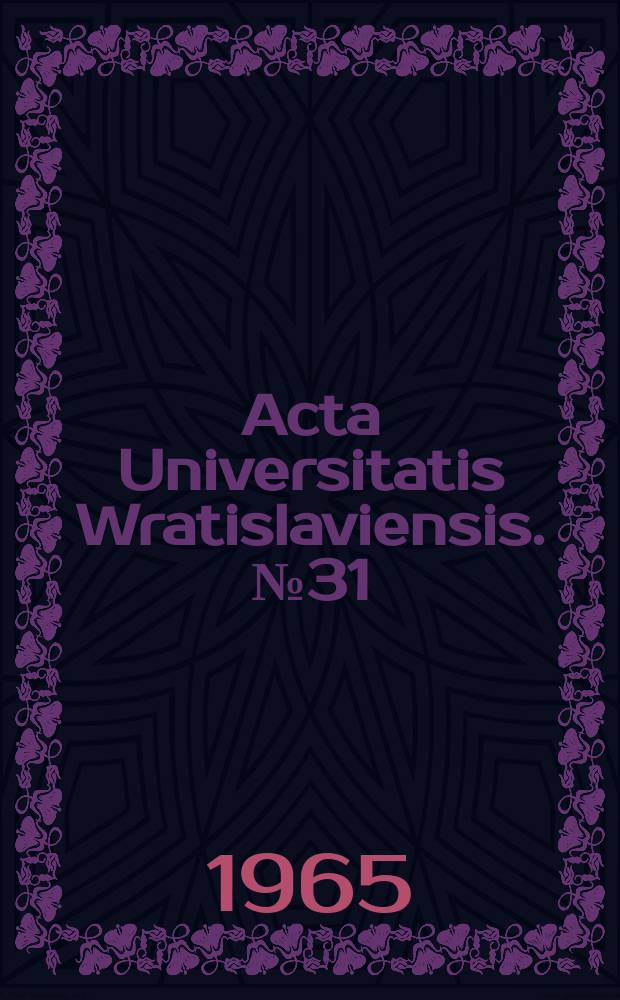 Acta Universitatis Wratislaviensis. №31 : Garncarstwo wczesnośredniowieczne Słowian