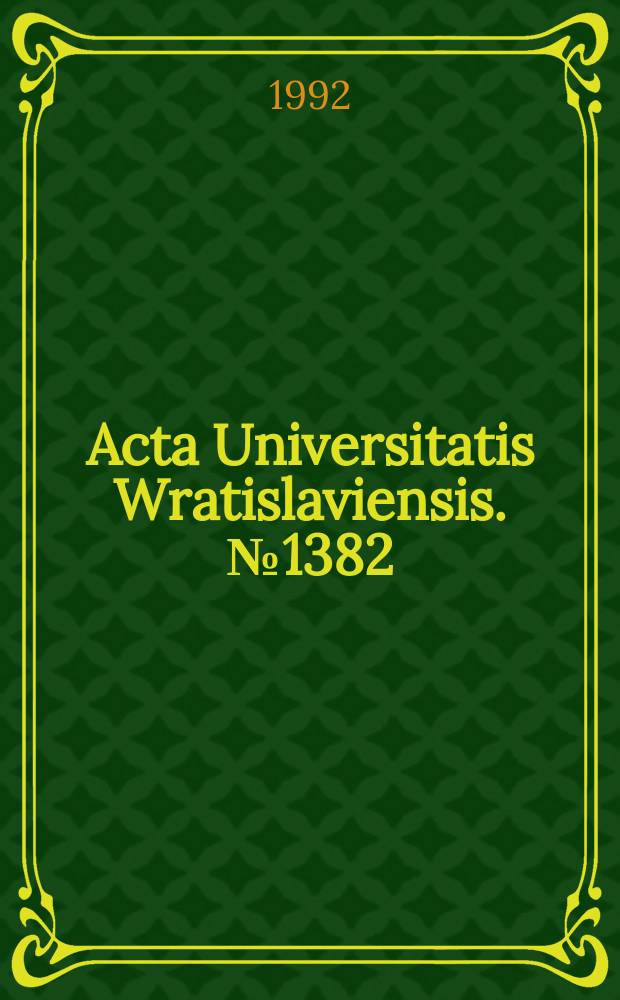 Acta Universitatis Wratislaviensis. №1382 : Kultura karolińska a Słowiańszczyzna ..