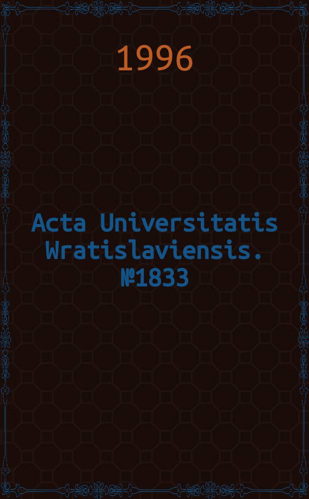 Acta Universitatis Wratislaviensis. №1833 : Mezolit Pojezierza Równiny Drawskiej
