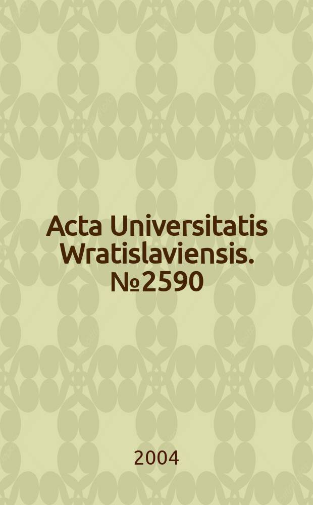 Acta Universitatis Wratislaviensis. №2590 : Rola sudeckiego zaplecza..